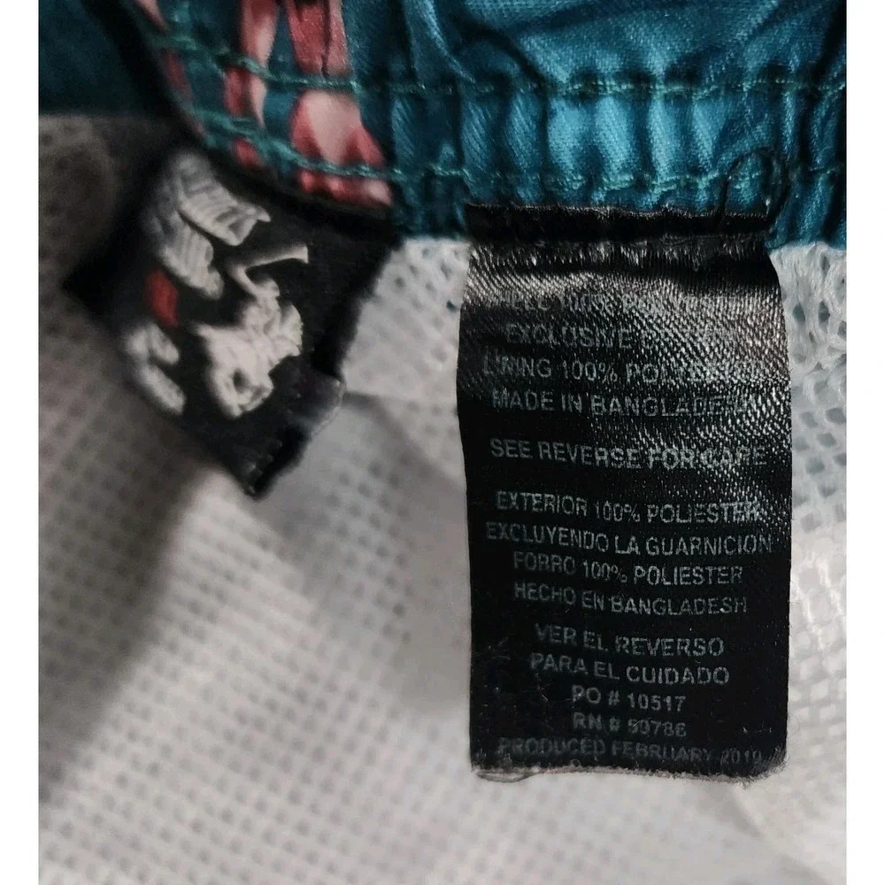 Beverly Hills Polo Club MENS XXL Swim Trunks Board Shorts Flamingo Green
